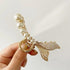 Luxury Flower Butterfly Pearls Tassel Metal Hair Claws For Women Stylish Barrettes Hair Clip Large Hair Catch Clip Hair