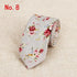 Luxury Flower Handmade Cotton Ties For Men Classic Colorful Printed Floral Designs Necktie For Wedding - 8