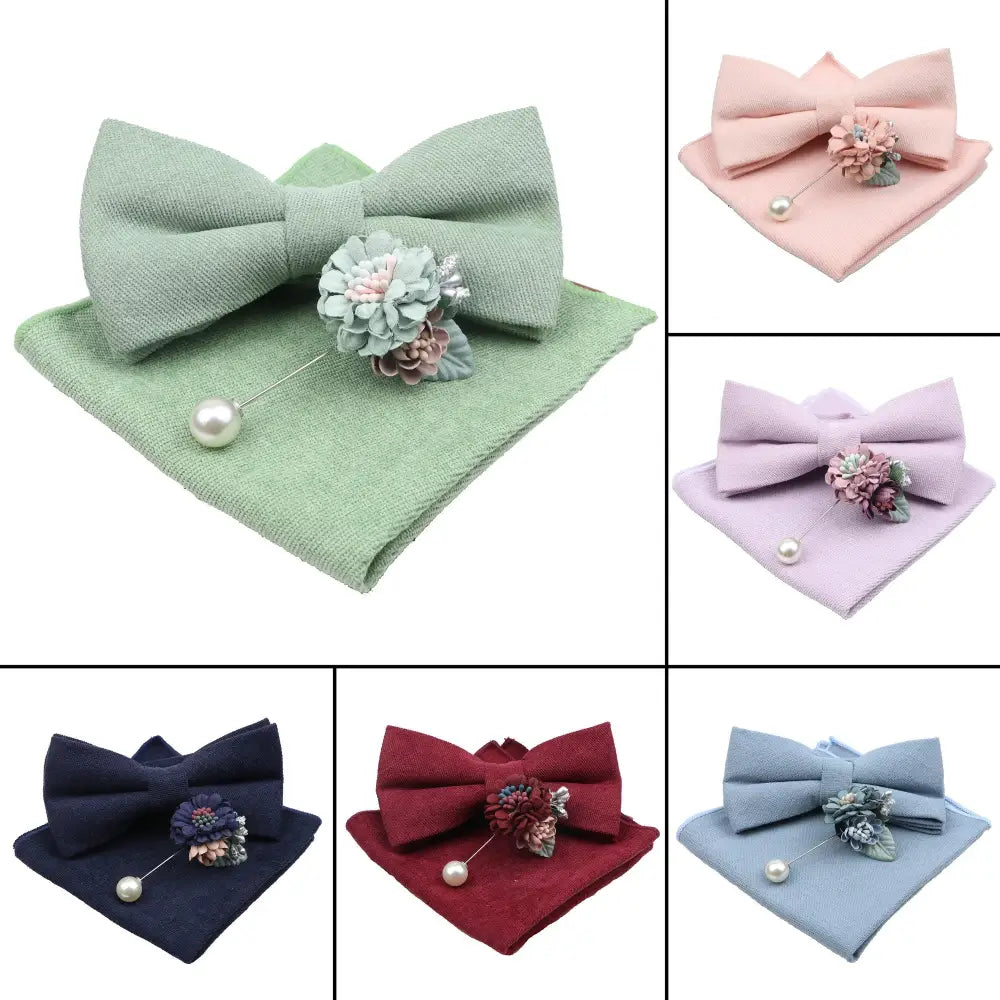 Luxury Men Cotton Colorful Bowtie Elegant Design Perfect Gifts For Men Fashionable Party Bowtie - STIL7676YYYUY