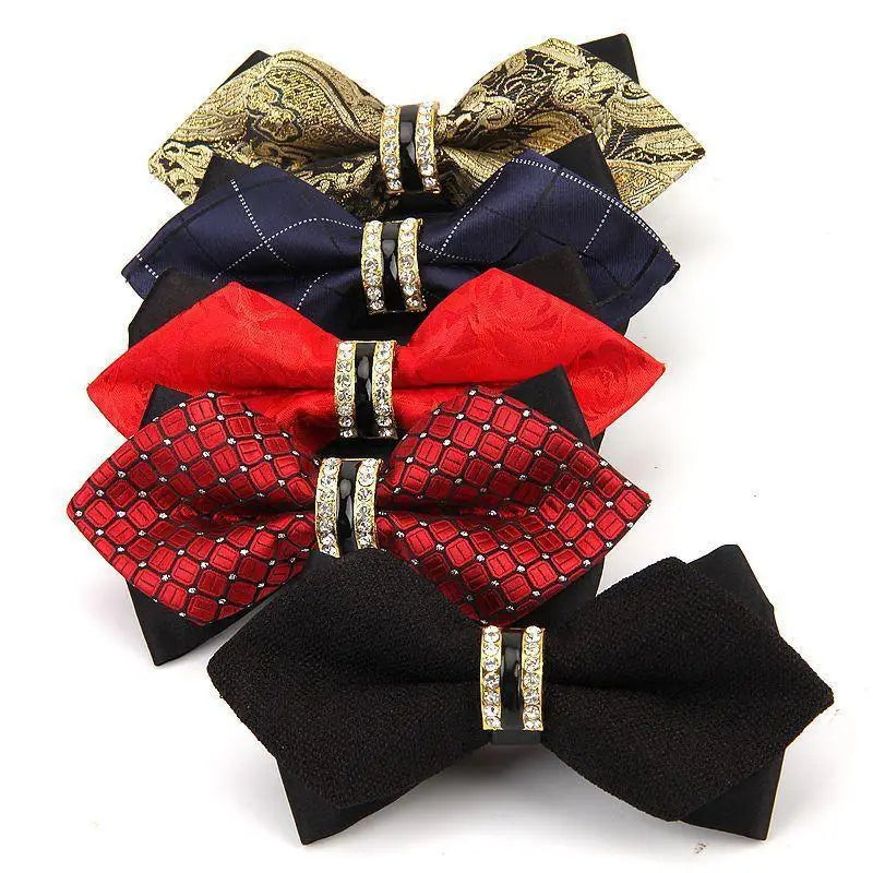 Luxury Men Polyester Bowtie Fashionable Bowtie Stylish Design Wedding Parties Bowties - STIL6565YTYTT