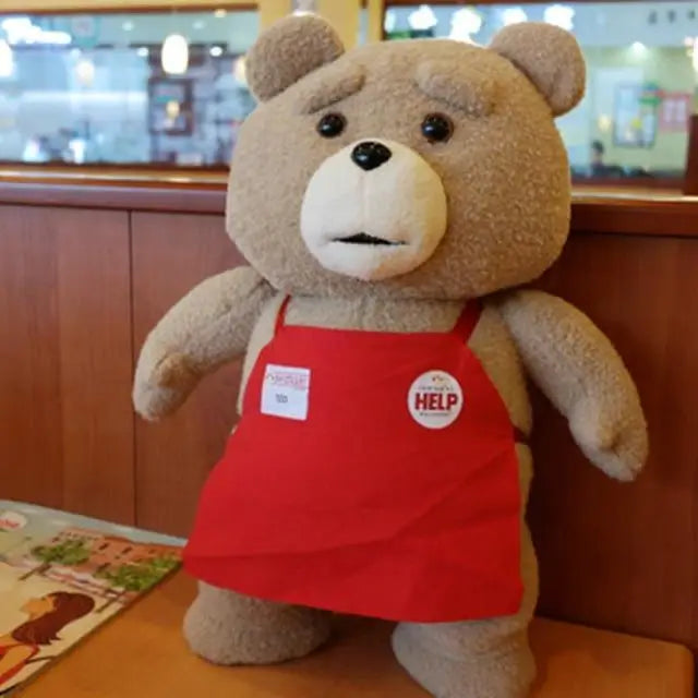 Luxury Modern Super Cute 8 styles Movie Teddy Bear Plush Toys Ted In Apron Soft Stuffed Animals Plush 45cm A birthday