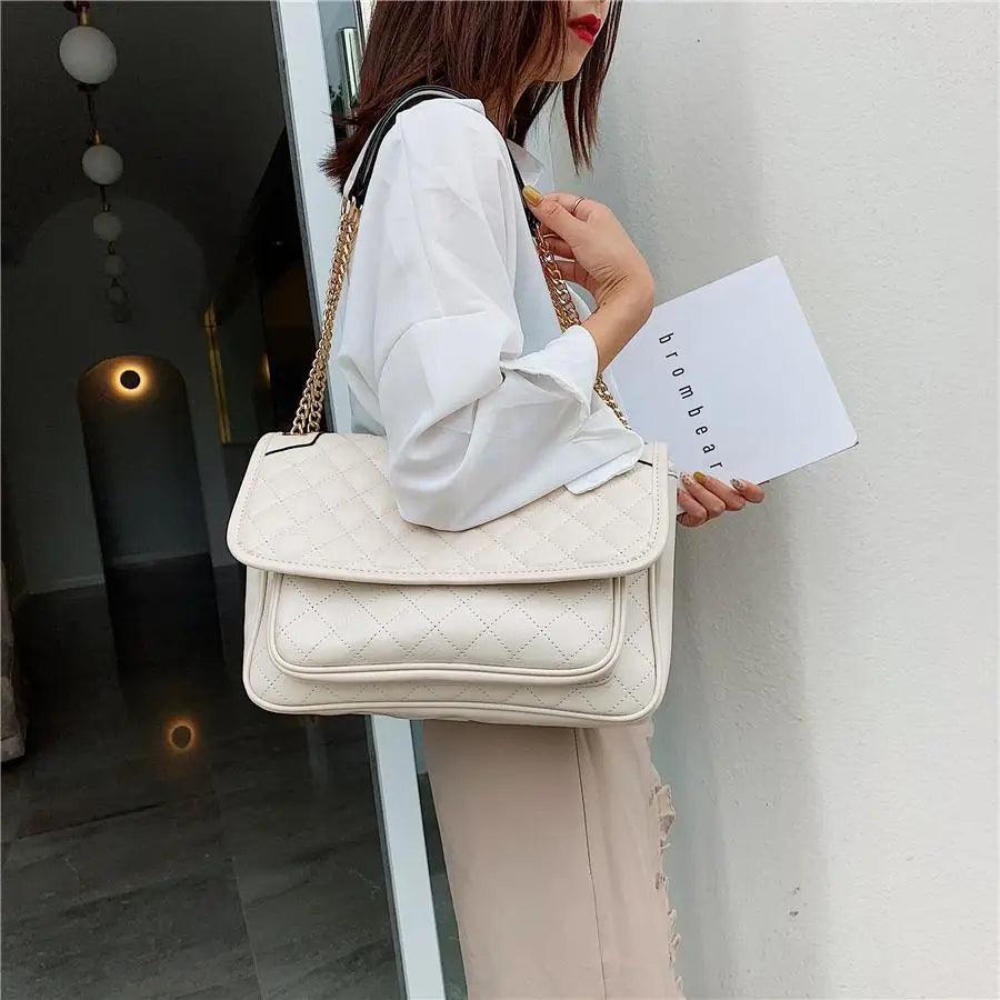 Luxury New Designer High Quality Pu Leather Bags For Women And Girls Elegant Large Capacity Female Handbags. Shoulder