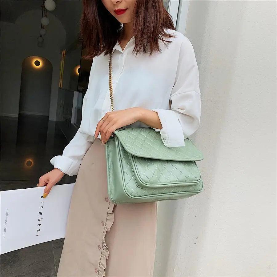 Luxury New Designer High Quality Pu Leather Bags For Women And Girls Elegant Large Capacity Female Handbags. Shoulder