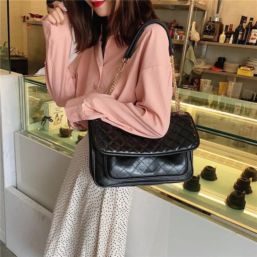 Luxury New Designer High Quality Pu Leather Bags For Women And Girls Elegant Large Capacity Female Handbags. Shoulder