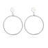 Luxury New Latest Round Dangle Drop Women’s Earrings Stylish Round Heart Gold Female Earring - Trendy Wedding Jewelry