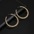 Luxury New Latest Round Dangle Drop Women’s Earrings Stylish Round Heart Gold Female Earring - Trendy Wedding Jewelry