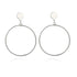 Luxury New Latest Round Dangle Drop Women’s Earrings Stylish Round Heart Gold Female Earring - Trendy Wedding Jewelry