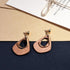 Luxury New Latest Round Dangle Drop Women’s Earrings Stylish Round Heart Gold Female Earring - Trendy Wedding Jewelry