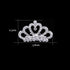 Luxury Rhinestone Hair Clip For Girls Silver Mini Crown Tiaras For Women Elegant Crystal Shiny Jewelry For Women