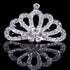 Luxury Rhinestone Hair Clip For Girls Silver Mini Crown Tiaras For Women Elegant Crystal Shiny Jewelry For Women - 9