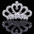 Luxury Rhinestone Hair Clip For Girls Silver Mini Crown Tiaras For Women Elegant Crystal Shiny Jewelry For Women - 2