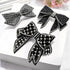 Luxury Shiny Ladies Bowknot Hair Clips For Women Fashion Hair Barrettes Black Hair Clips Hair Jewelry Excellent Gift