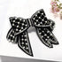 Luxury Shiny Ladies Bowknot Hair Clips For Women Fashion Hair Barrettes Black Hair Clips Hair Jewelry Excellent Gift