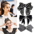 Luxury Shiny Ladies Bowknot Hair Clips For Women Fashion Hair Barrettes Black Hair Clips Hair Jewelry Excellent Gift