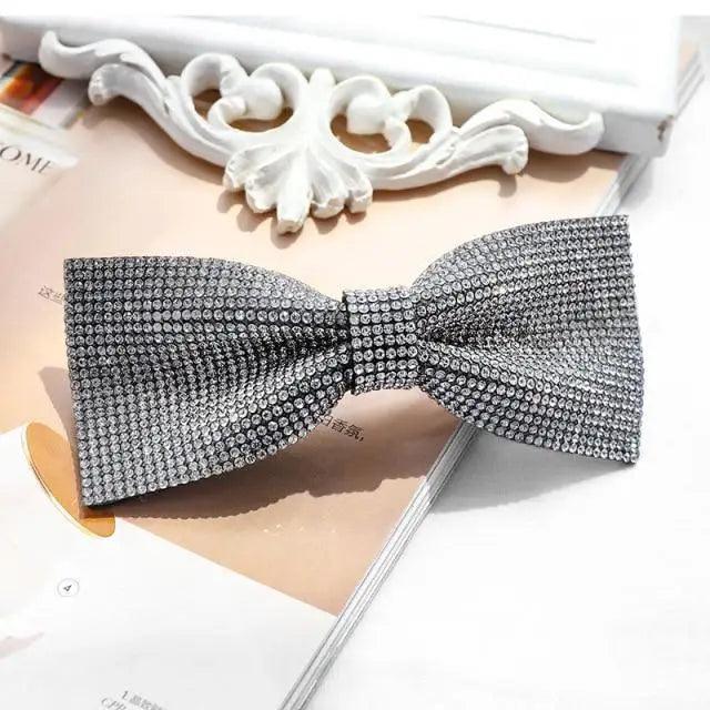 Luxury Shiny Ladies Bowknot Hair Clips For Women Fashion Hair Barrettes Black Hair Clips Hair Jewelry Excellent Gift