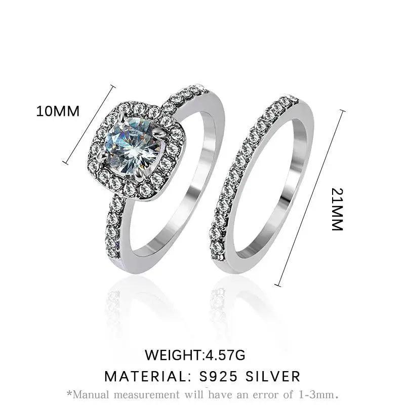 Luxury Style Crystal Engagement Ring - Ring Trends For 2021 Fashion Elegant Women Jewelry Wedding Jewelry - ALLURELATION - 2021 trends, 571, 580, Birthday gifts, Body Jewelry, Christmas gifts, engagement rings, Fashion Jewelry, fashion rings, Fashion wedding rings, Gift for girlfriends, Gifts for loved ones, Jewelry, Jewelry for women, trending rings, trends 2021, women jewelry, womens jewelry - Stevvex.com