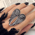 Luxury Unique Antique Angel Wing Stainless Steel Beast Ring For Women And Girls - Trendy Jewelry For Women’s Gifts