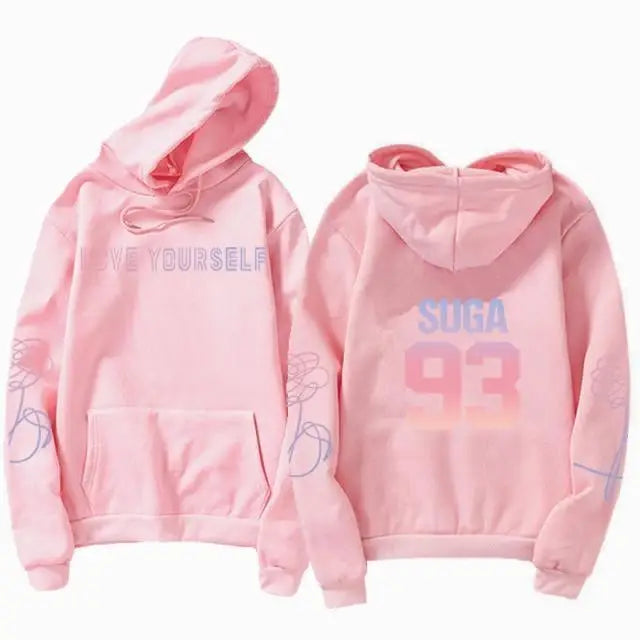 Luxury Unisex Hoody Kpop Hoodies Sweatshirt Love Yourself Hoody Sweatshirt Boys Hoody Hoodies - Treko - Casual Tracksuit, Cool Fashion, Cool Hoodies, Female Fashion, Girls Hoodies, Hooded sweatshirts, Hoodies, Jacket Hoodies, Loose Hoodies, Luxury Hoodies, Modern Hoodies, New Hoodies, Stylish Hoodies, Woman Fashion Hoodies, Women elegant Hoodies, Women fashion, Women Hoodies- Stevvex.com