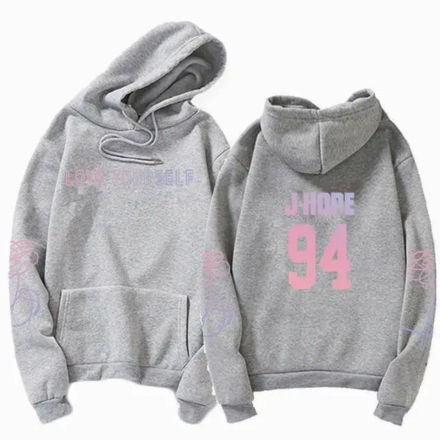 Luxury Unisex Hoody Kpop Hoodies Sweatshirt Love Yourself Hoody Sweatshirt Boys Hoody Hoodies - Treko - Casual Tracksuit, Cool Fashion, Cool Hoodies, Female Fashion, Girls Hoodies, Hooded sweatshirts, Hoodies, Jacket Hoodies, Loose Hoodies, Luxury Hoodies, Modern Hoodies, New Hoodies, Stylish Hoodies, Woman Fashion Hoodies, Women elegant Hoodies, Women fashion, Women Hoodies- Stevvex.com