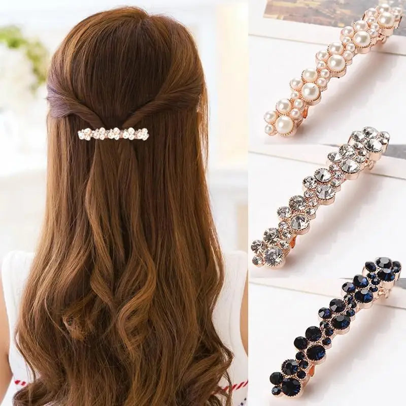 Luxury White Pearl Hair Clips Ladies Decorative Wedding Hair Barrettes Bridal Handmade Hair Pins Beautiful Hair