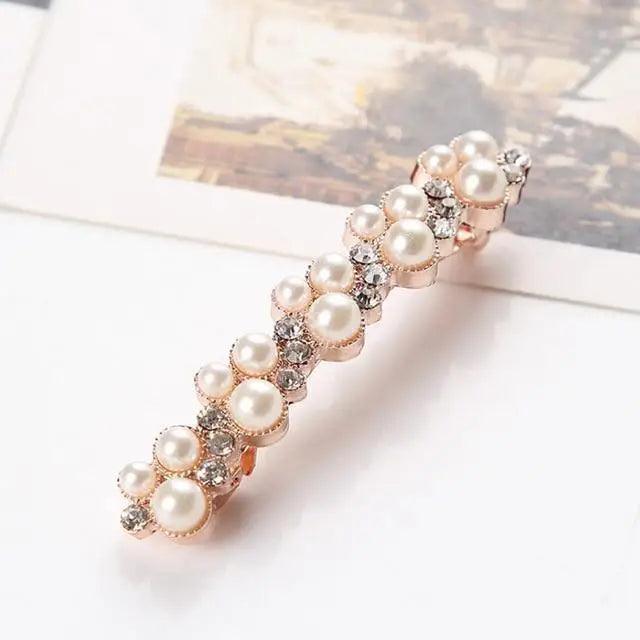 Luxury White Pearl Hair Clips Ladies Decorative Wedding Hair Barrettes Bridal Handmade Hair Pins Beautiful Hair