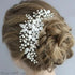 Luxury Women Charming Flower Leaf Pearl Crystal Bridal Hair Comb Pearl Handmade Hair Pin For Women - 5 - STIL5443RRTTY