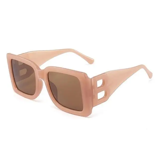 Luxury Women Oversized Square Sunglasses Modern Design Big Frame Fashion Female Sunglasses UV400 Glasses - STEVVEX Sunglasses - 715, big frame sunglasses, black sunglasses, elegant sunglasses, female sunglasses, luxury sunglasses, modern sunglasses, oversized sunglasses, retro sunglasses, square sunglasses, summer sunglasses, Sunglasses, UV400 Sunglasses, vintage sunglasses, women sunglasses - Stevvex.com