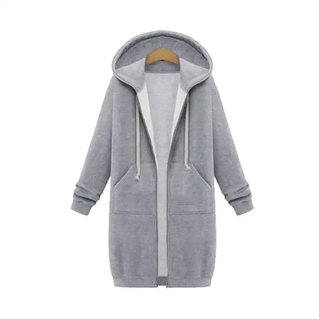 Luxury Women's Autumn Winter Thickening Hoodies Leisure Loose Hooded Jackets Pockets Plus Size Sweatshirt Sports Dresses Outwear - Treko - Cool Fashion, Cool Hoodies, Hoodies, Hoodies And Pants, Hoodies Sweatshirts, Jacket Hoodies, Loose Hoodies, Luxury Hoodies, Modern Hoodies, Multi Pockets Hoodies.  2021 dress, New Hoodies, New Sweatshirt, Stylish Hoodies, Sweatshirt, Women hoodie, Zipper Hooded- Stevvex.com