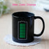 Magic Black Ceramic Color Changing Mug Positive Energy Coffee Cup Unique Modern Design Cups - STEVVEX Kitchen - 730, black mug, ceramic battery mug, coffee mug, Color Changing Cup, color changing mug, cups, magic cup, magic mug, magic mugs, modern mug, mugs, tea mug - Stevvex.com