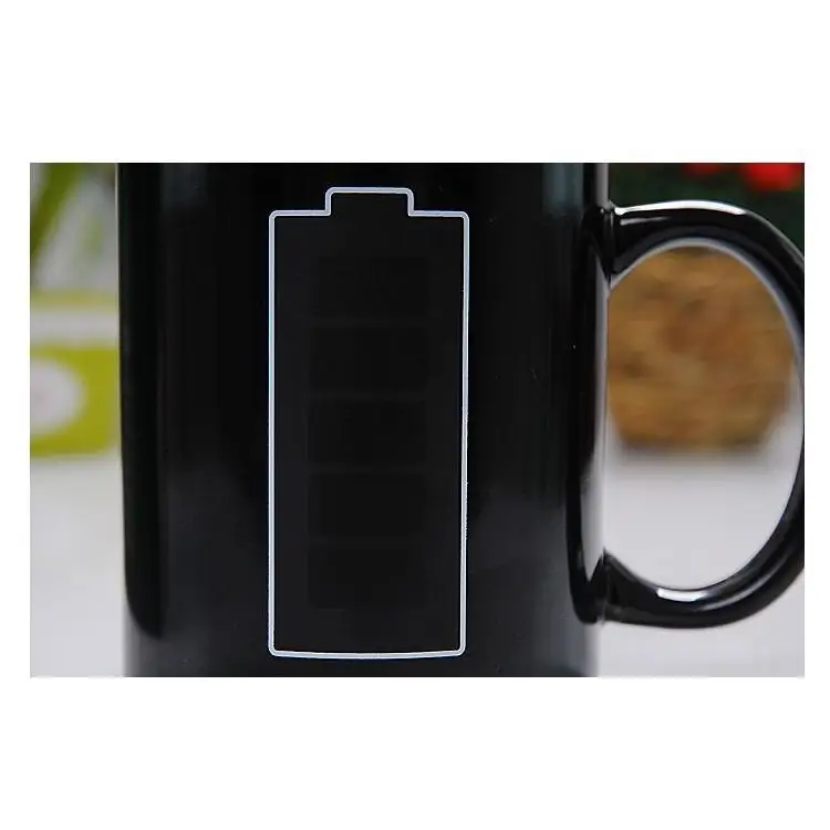 Magic Black Ceramic Color Changing Mug Positive Energy Coffee Cup Unique Modern Design Cups - STEVVEX Kitchen - 730, black mug, ceramic battery mug, coffee mug, Color Changing Cup, color changing mug, cups, magic cup, magic mug, magic mugs, modern mug, mugs, tea mug - Stevvex.com