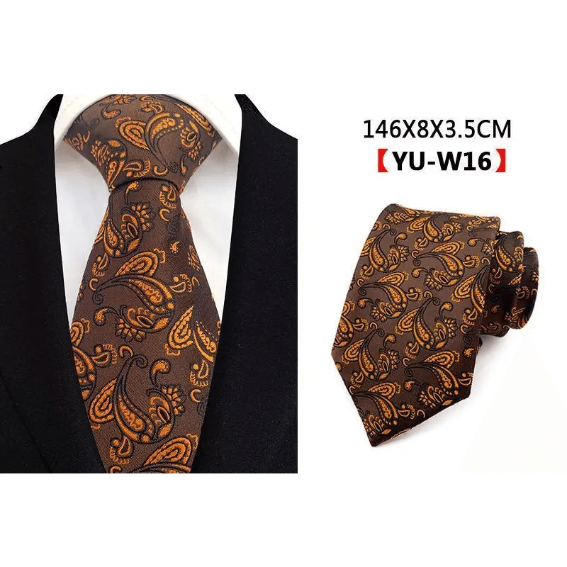 Men Business Elegant Necktie Design Silk Wedding Tie For Men Office Mens Fashion Formal Tie - STIL6538HWZSD