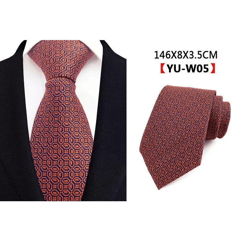 Men Business Elegant Necktie Design Silk Wedding Tie For Men Office Mens Fashion Formal Tie - STIL6538HWZSD