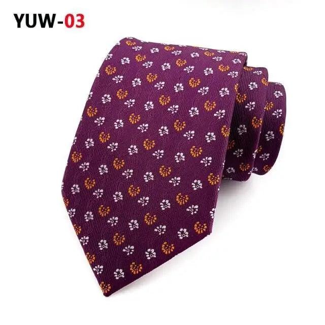 Men Business Elegant Necktie Design Silk Wedding Tie For Men Office Mens Fashion Formal Tie - 20 - STIL6538HWZSD