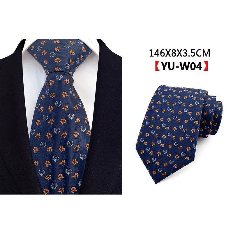 Men Business Elegant Necktie Design Silk Wedding Tie For Men Office Mens Fashion Formal Tie - STIL6538HWZSD