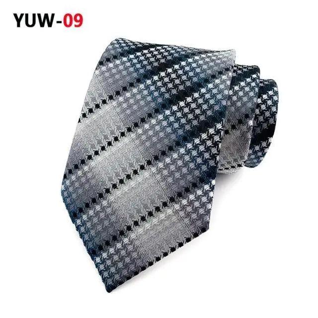 Men Business Elegant Necktie Design Silk Wedding Tie For Men Office Mens Fashion Formal Tie - 9 - STIL6538HWZSD