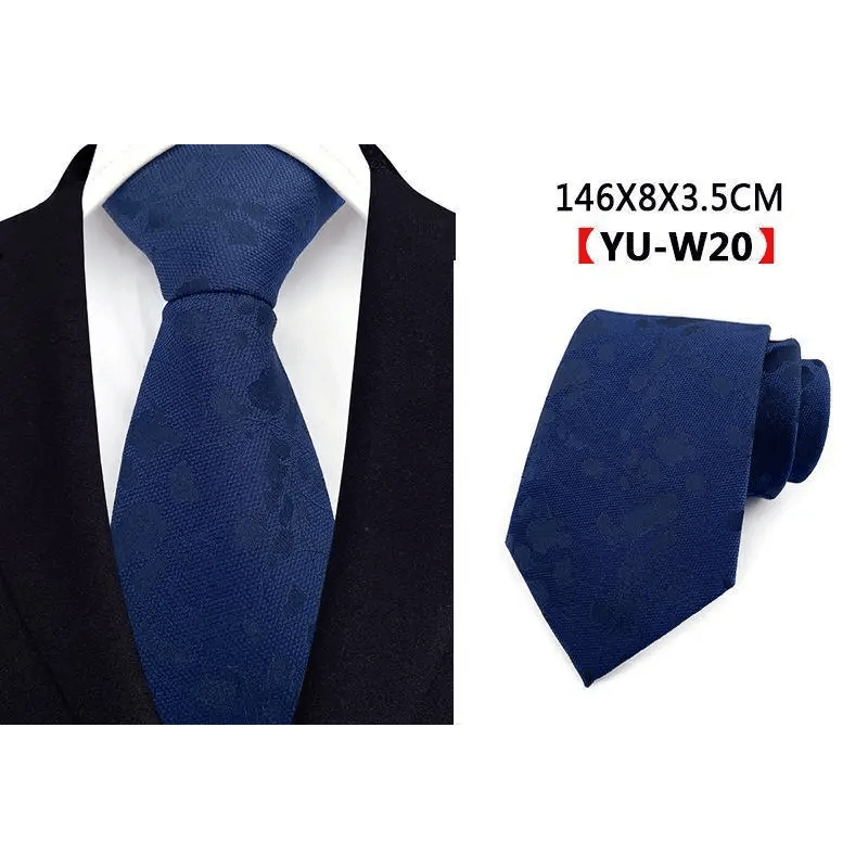 Men Business Elegant Necktie Design Silk Wedding Tie For Men Office Mens Fashion Formal Tie - STIL6538HWZSD