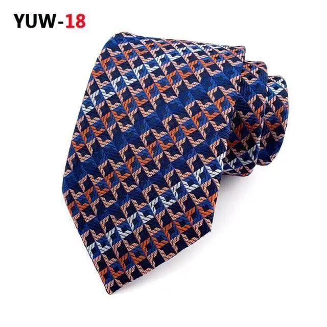 Men Business Elegant Necktie Design Silk Wedding Tie For Men Office Mens Fashion Formal Tie - 1 - STIL6538HWZSD