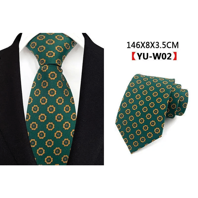 Men Business Elegant Necktie Design Silk Wedding Tie For Men Office Mens Fashion Formal Tie - STIL6538HWZSD