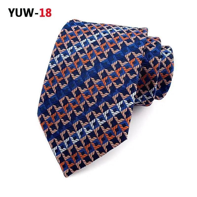 Men Business Elegant Necktie Design Silk Wedding Tie For Men Office Mens Fashion Formal Tie - STIL6538HWZSD