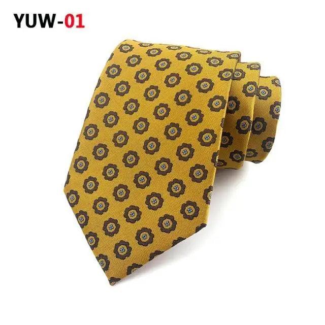 Men Business Elegant Necktie Design Silk Wedding Tie For Men Office Mens Fashion Formal Tie - 18 - STIL6538HWZSD