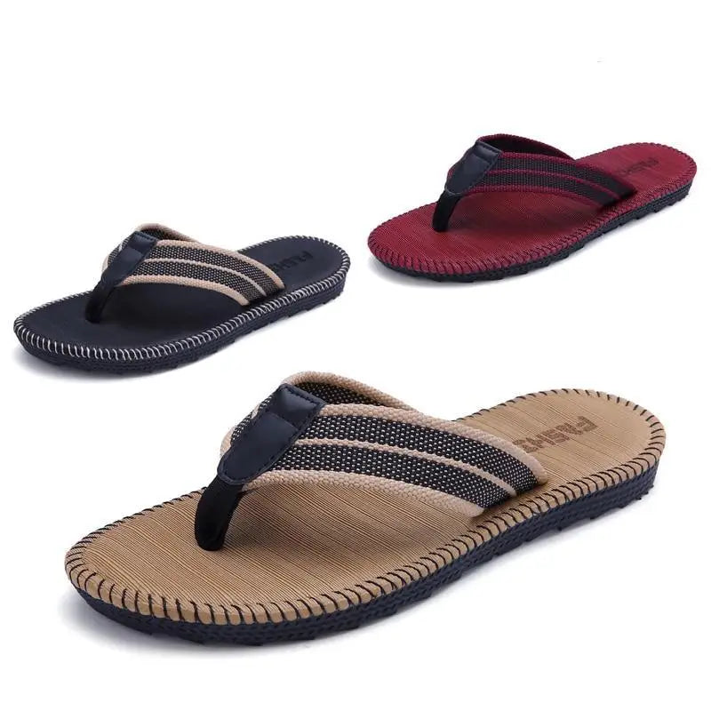 Men Modern Lightweight Slippers Non - Slip Flip Flops Stylish Design Durable Slippers Comfortable Indoor Sandals