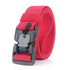 Men Tactical Quick Release Magnetic Buckle Belt Classic Soft Nylon Sports Duty Work Belts - Red / 125cm - STIL6767GFGFG