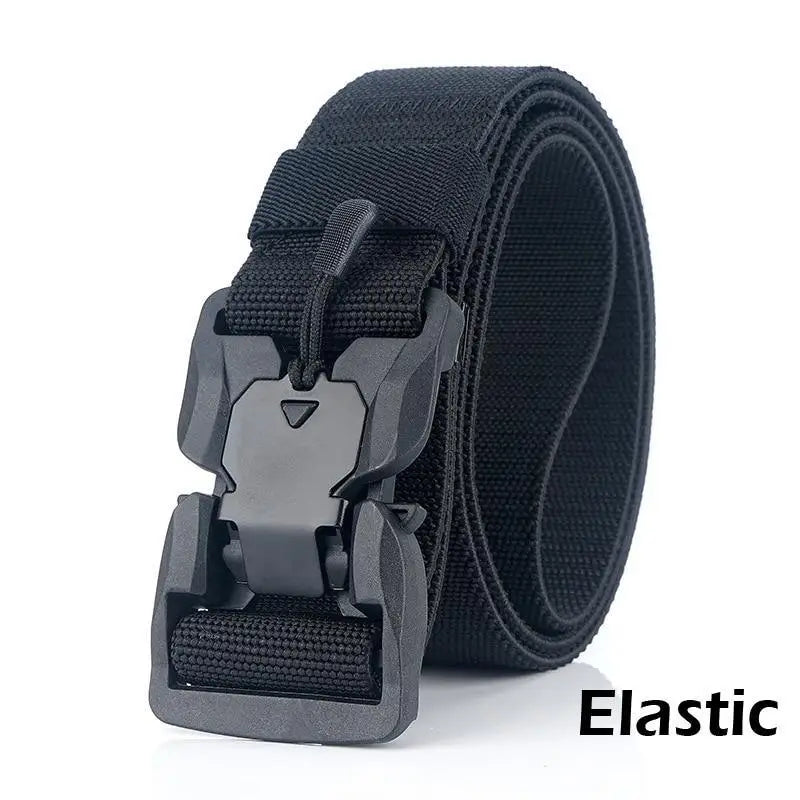 Men Tactical Quick Release Magnetic Buckle Belt Classic Soft Nylon Sports Duty Work Belts - STIL6767GFGFG