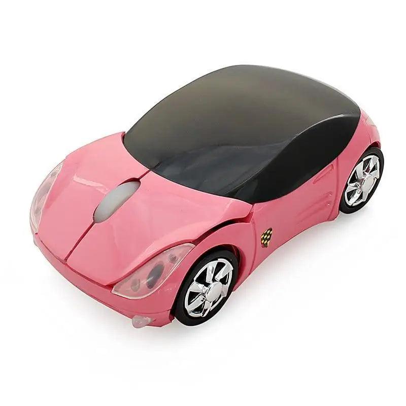 Mini 3D Red Sport Car Shape Wireless Mouse 1600DPI USB Computer Mice Unique Optical Mice With USB Receiver For Laptop