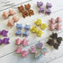 Mini Handmade Hair Bows For Girls Shiny Glitter Hair Bows Ribbon Clips Hair Accessories For Baby Girls And Teens