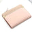 Mini PU Leather Women Elegant Purse Wallet Simple Design Lightweight Portable Small Female Wallet - Light pink