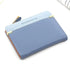 Mini PU Leather Women Elegant Purse Wallet Simple Design Lightweight Portable Small Female Wallet - Blue - STIL8609VHJHJ