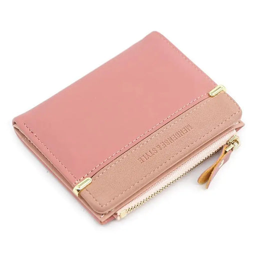 Mini PU Leather Women Elegant Purse Wallet Simple Design Lightweight Portable Small Female Wallet - STIL8609VHJHJ
