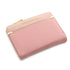 Mini PU Leather Women Elegant Purse Wallet Simple Design Lightweight Portable Small Female Wallet - Pink - STIL8609VHJHJ