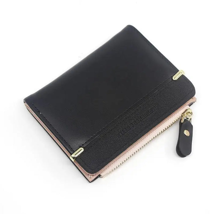 Mini PU Leather Women Elegant Purse Wallet Simple Design Lightweight Portable Small Female Wallet - STIL8609VHJHJ